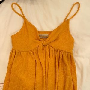 URBAN OUTFITTERS yellow preppy cute top